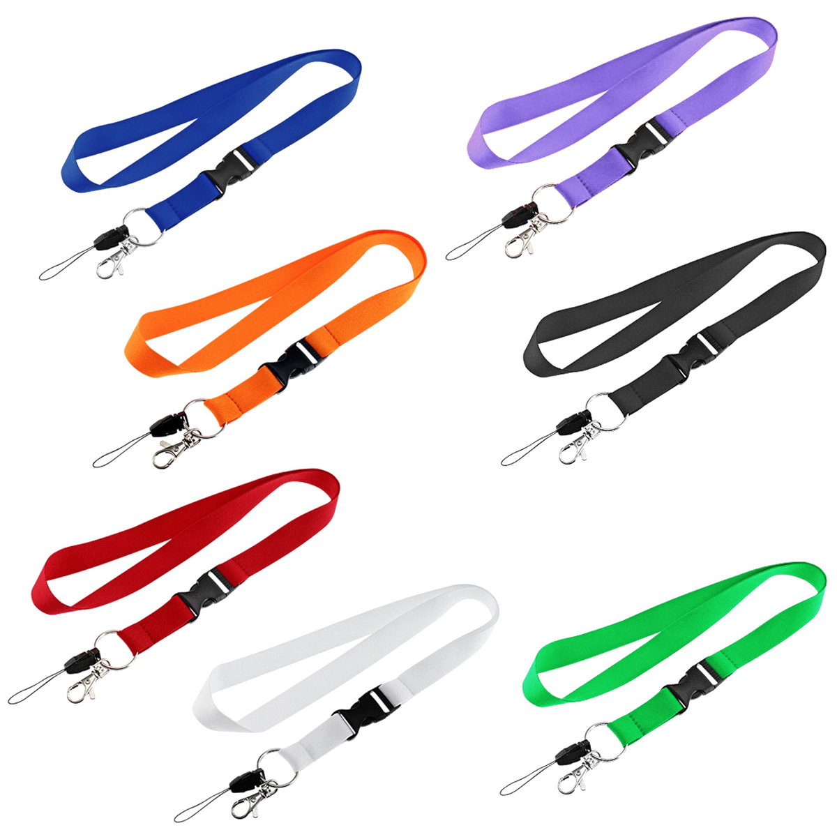 Cinta Lanyard Lisa Lan02 poliéster 2 x 40 cm personalizado con logo empresa - Merchandising corporativo Chile
