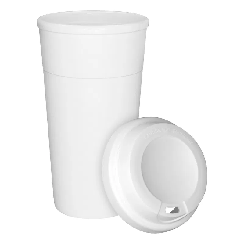 Vaso Blanco Cloud 480cc plástico tapa silicona Vaso Blanco Cloud 480cc plástico tapa silicona