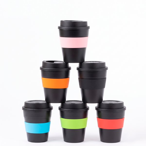 Mug Express Cup Black 356 cc plástico personalizado con logo empresa - Merchandising corporativo Chile