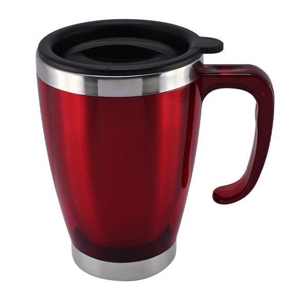 Mug De Acero Inoxidable 400cc doble pared personalizado con logo empresa - Merchandising corporativo Chile