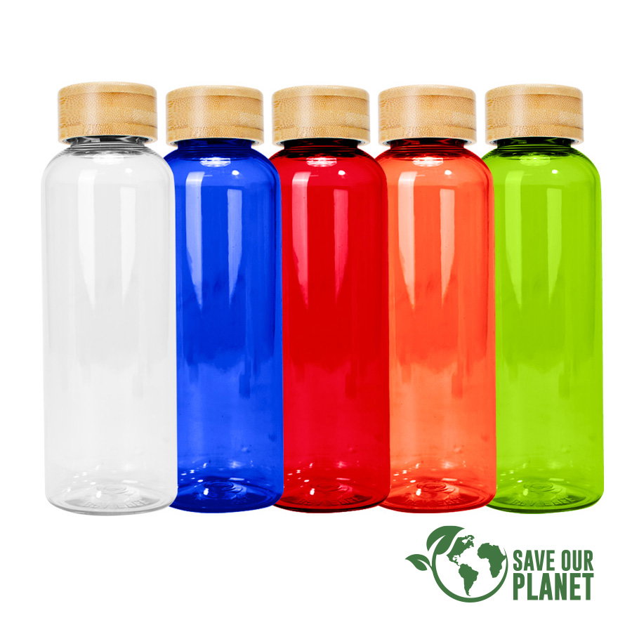 Botella Pet Tapa Bamboo Ainoa 550cc plástico PET — vista destacada