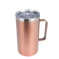 Mug Metálico Encobrizado 700cc acero inoxidable