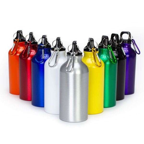 Sport Bottle De Aluminio 420cc tapa rosca personalizado con logo empresa - Merchandising corporativo Chile