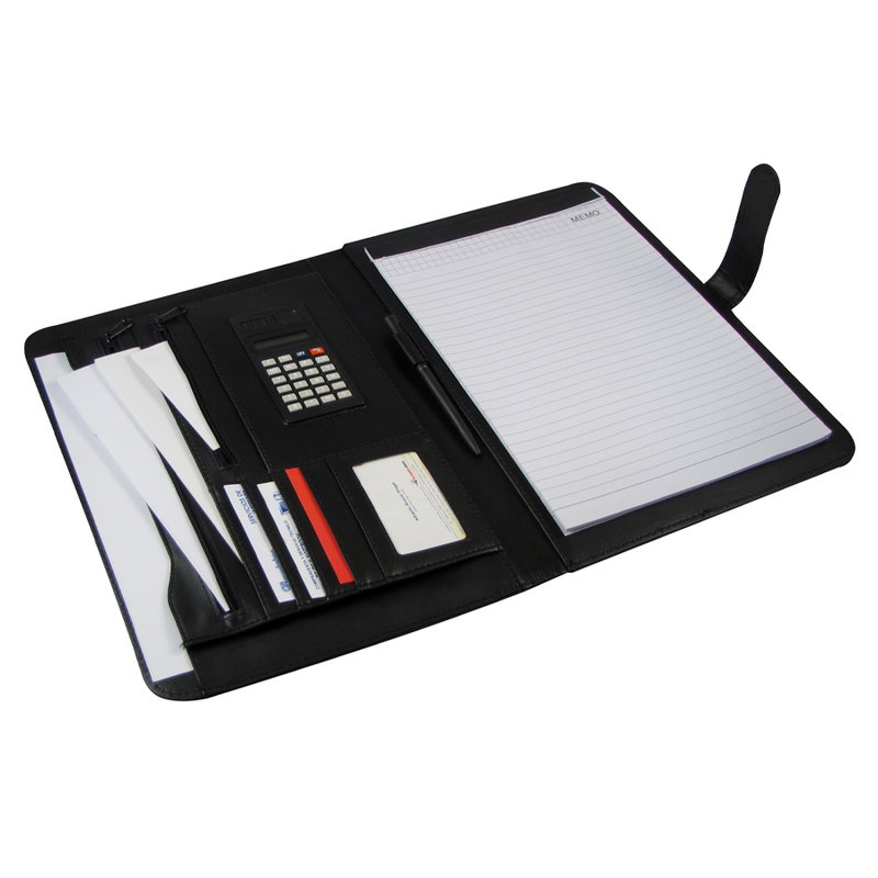 Carpeta Ejecutiva simil cuero y calculadora Carpeta Ejecutiva simil cuero y calculadora