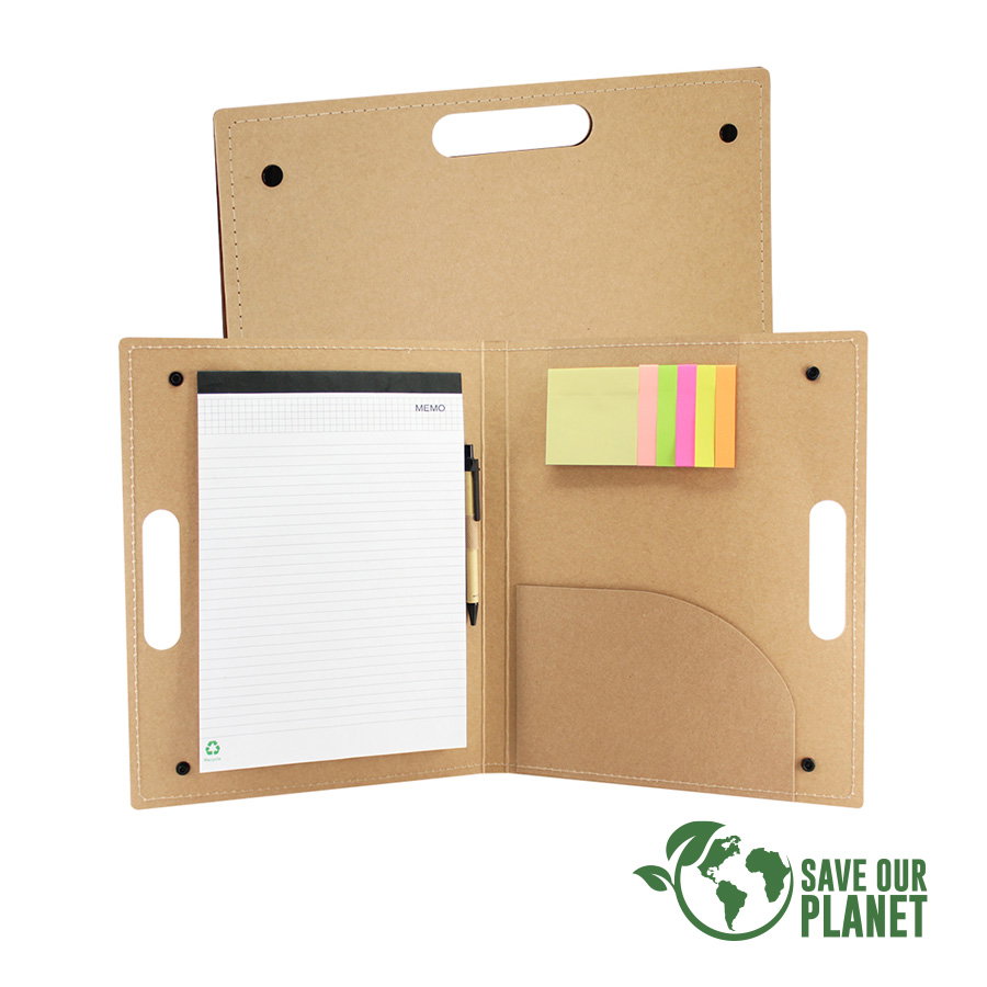 Carpeta Ecológica cartulina reciclada, broches — vista destacada