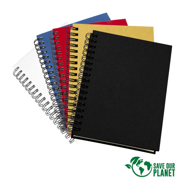 Libreta Ecológica tapas cartón 650gsm personalizado con logo empresa - Merchandising corporativo Chile