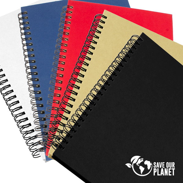 Cuaderno Ecológico 15 x 21 cm, 70 hojas personalizado con logo empresa - Merchandising corporativo Chile