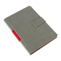 Cuaderno Gris Cierre Imantado PU, 96 hojas