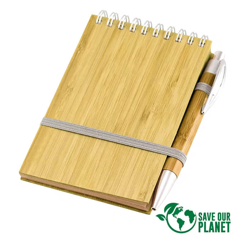 Libreta De Bamboo bambú, 70 hojas Libreta De Bamboo bambú, 70 hojas