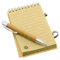 Libreta De Bamboo bambú, 70 hojas