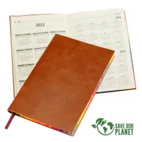 Agenda - Memo De Eco-Cuero, 80 hojas crema