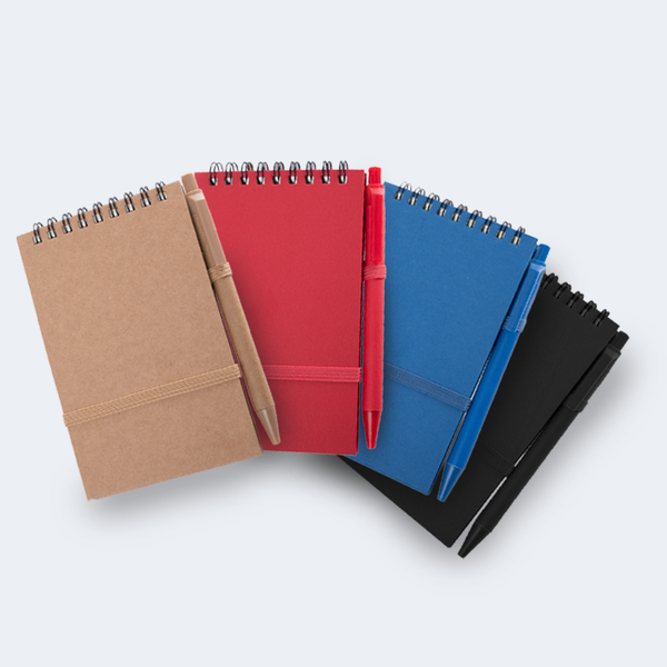 Libreta Ecológica cartón reciclado 70 hojas personalizado con logo empresa - Merchandising corporativo Chile