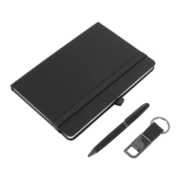 Set Ejecutivo De Escritorio negro Set Ejecutivo De Escritorio negro personalizado con logo empresa - Navidad corporativo Chile