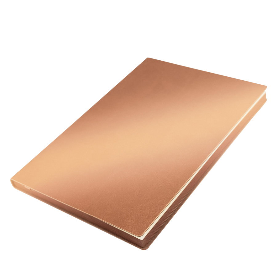 Cuaderno Encobrizado De Pu Eco-Cuero A5, 80 hojas — vista destacada