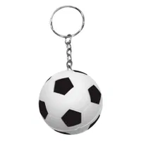 Llavero Anti-Stress Fútbol goma blanda Ø 3.8 cm