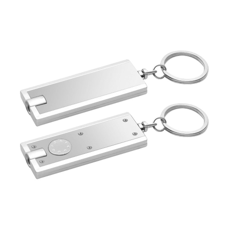 Llavero-Linterna Led metal, botón pulsador Llavero-Linterna Led metal, botón pulsador