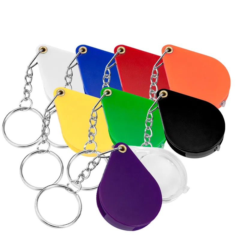 Llavero Plástico Con Lupa plegable P-K5 Llavero Plástico Con Lupa plegable P-K5