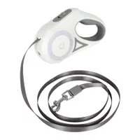 Correa Extensible De 3mts Mascota Con Linternas Led