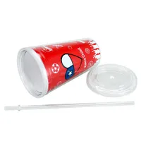 Mug Vamos Chile 500cc plástico transparente