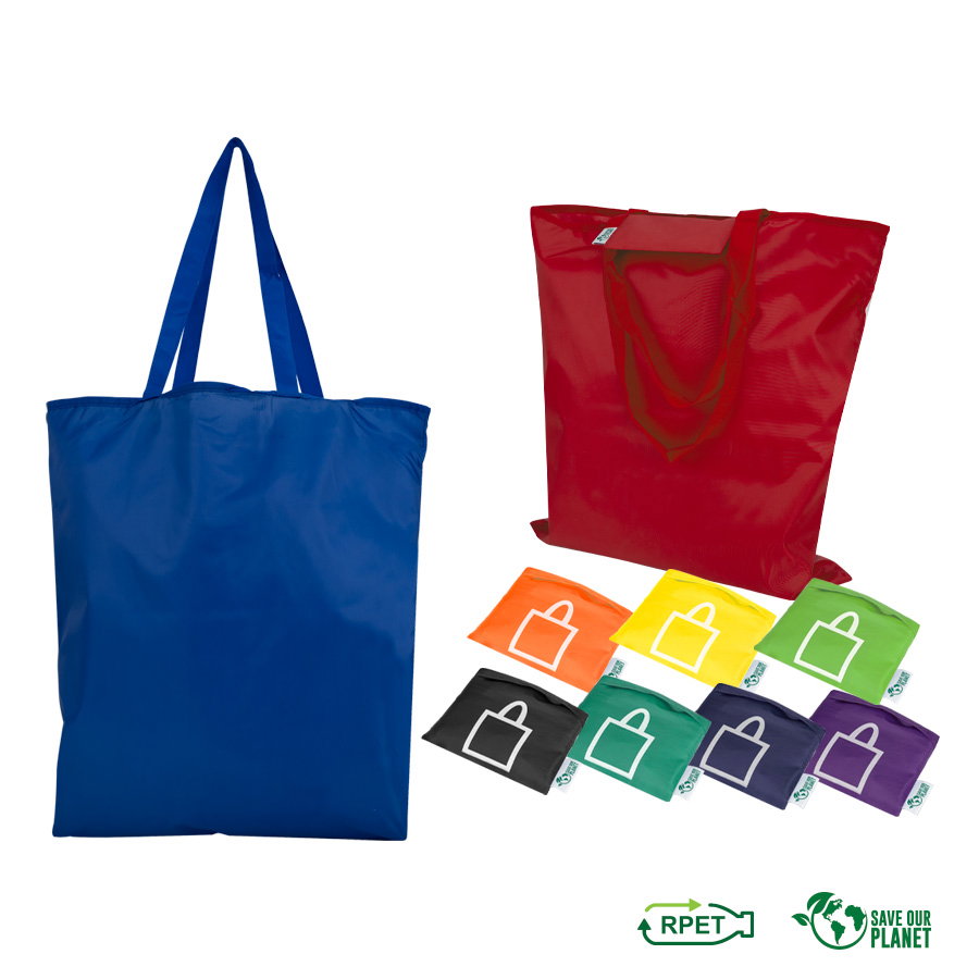 Bolsa De Compras Plegable En Tela Rpet 14x13 cm — vista destacada
