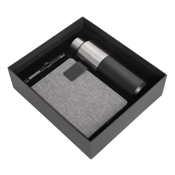 Set Ejecutivo Charm Box 600 ml acero inoxidable personalizado con logo empresa - Merchandising corporativo Chile