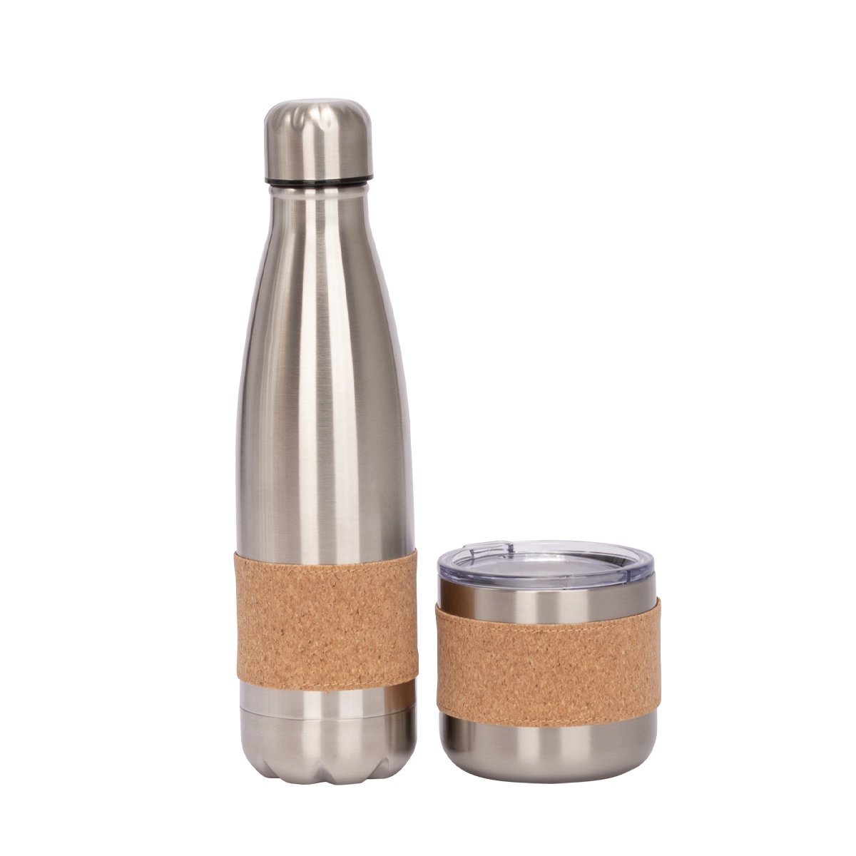 Set Nara: Botella Y Mug Eco 480+300 ml acero inox — vista destacada