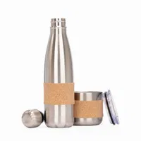 Set Nara: Botella Y Mug Eco 480+300 ml acero inox