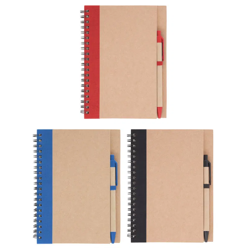 Cuadernos corporativos personalizados con logo empresarial grabado láser