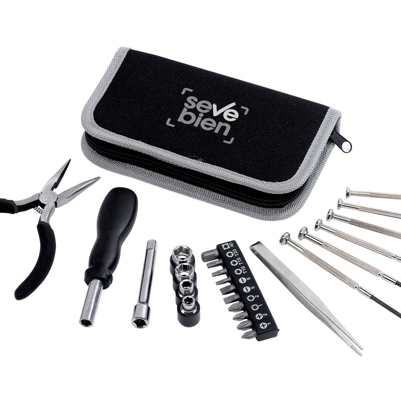 Set De Herramientas Compact 24 piezas metal y tela