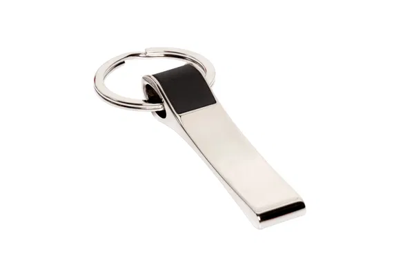 Llavero Metálico Symon metal con símil cuero Llavero Metálico Symon metal con símil cuero personalizado con logo empresa - Llaveros Metálicos corporativo Chile