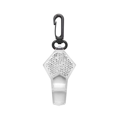 Silbato Reflactante Rombo plástico 7.5 x 4 cm