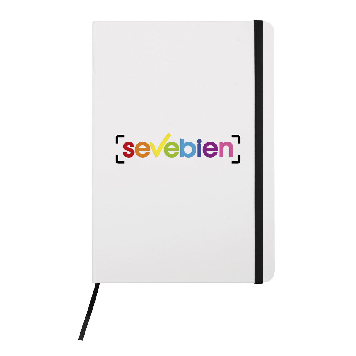 Libreta Mediana White tapa dura, banda elástica Libreta Mediana White tapa dura, banda elástica