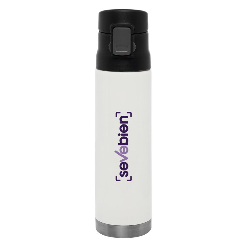 Mug Bolje acero inoxidable, tapa abatible