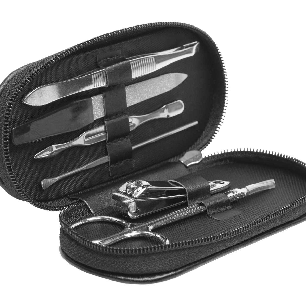 Set De Manicura Larisa metal y símil cuero personalizado con logo empresa - Sets de Cuidado Personal corporativo Chile