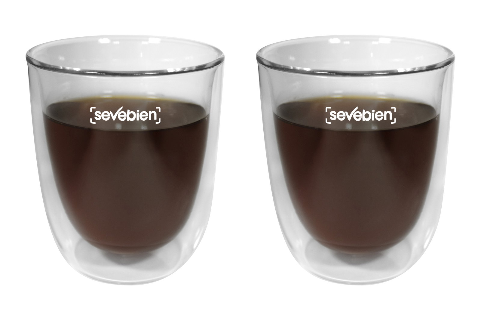 Set De Vasos De Vidrio Double 280 ml vidrio — vista destacada