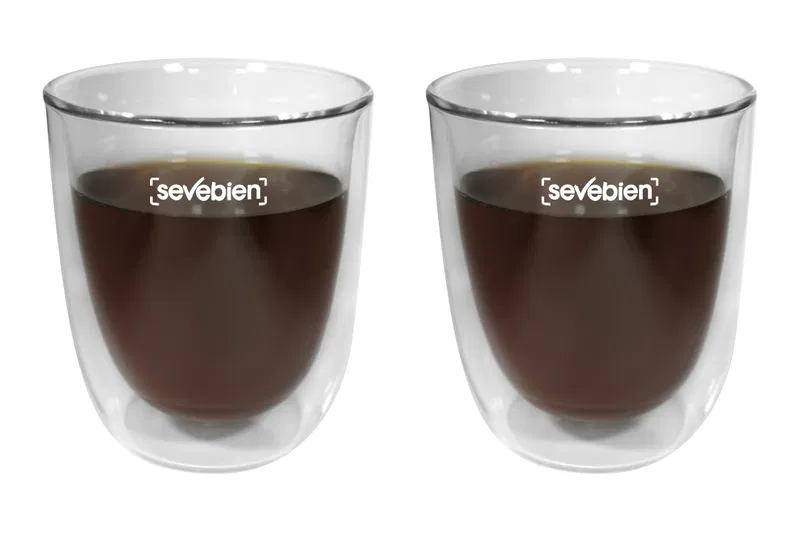Set De Vasos De Vidrio Double 280 ml vidrio Set De Vasos De Vidrio Double 280 ml vidrio