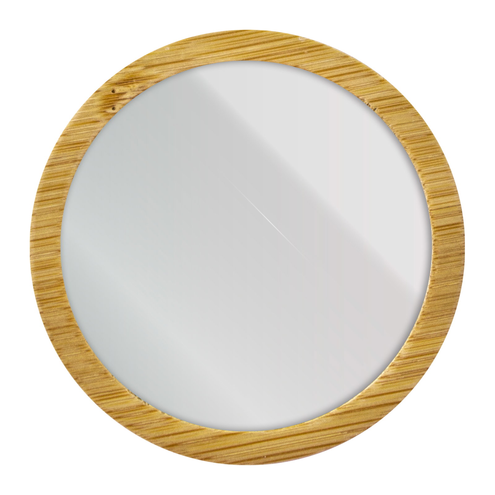 Espejo De Bambú Circular ¨bella¨ bambú y vidrio — vista destacada