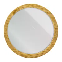 Espejo De Bambú Circular ¨bella¨ bambú y vidrio