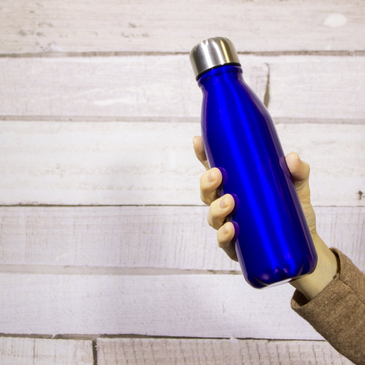 Botella ¨chloe¨ 550 ml aluminio personalizado con logo empresa - Botellas de Aluminio corporativo Chile