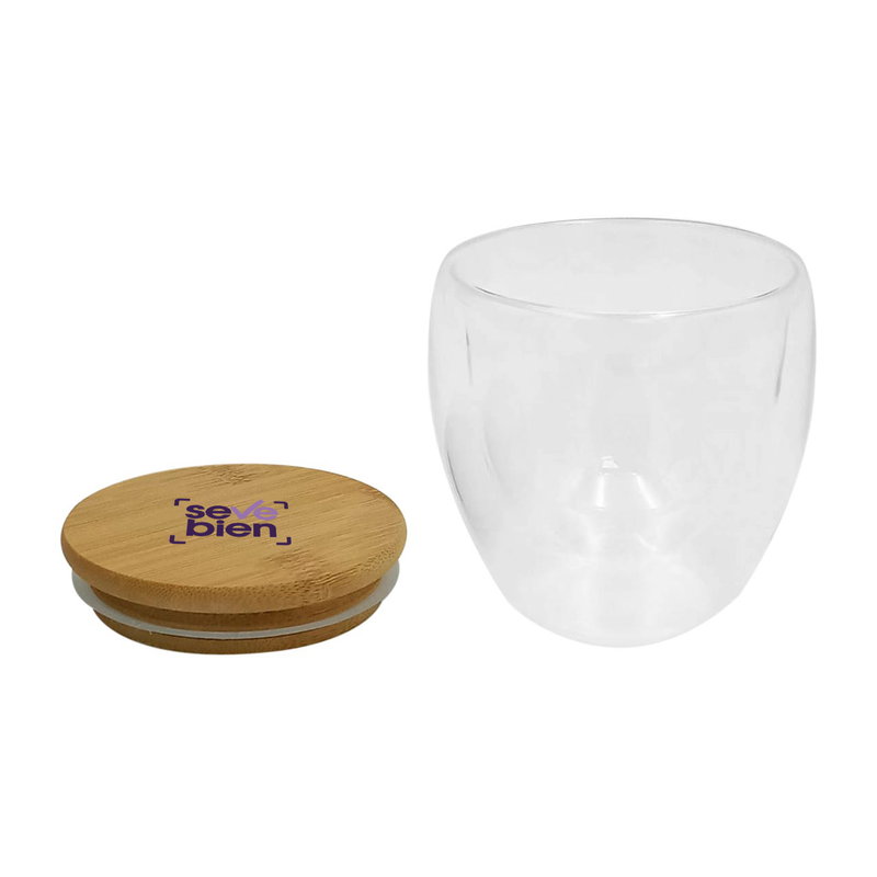 Taza Doble Vidrio ¨colombia¨ doble pared