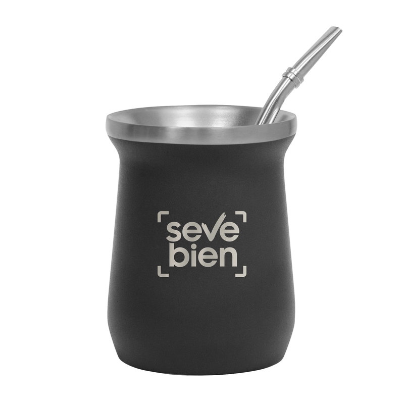 Set De Mate Mat&enzo 300 ml acero inoxidable