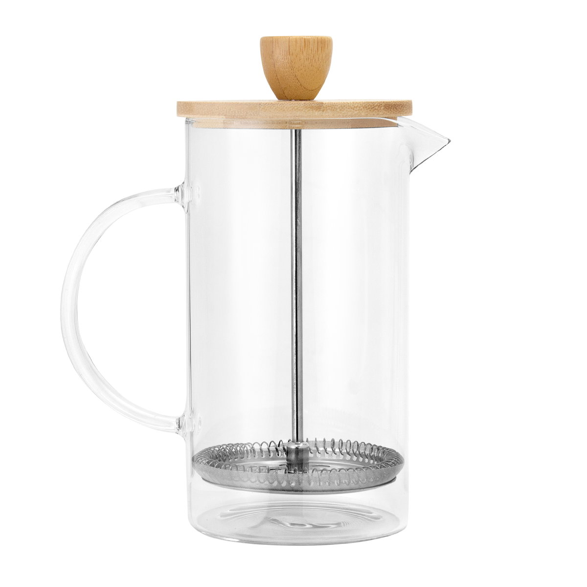 Cafetera Prensa Francesa Bambcoffee 600 ml bambú personalizado con logo empresa - Merchandising corporativo Chile