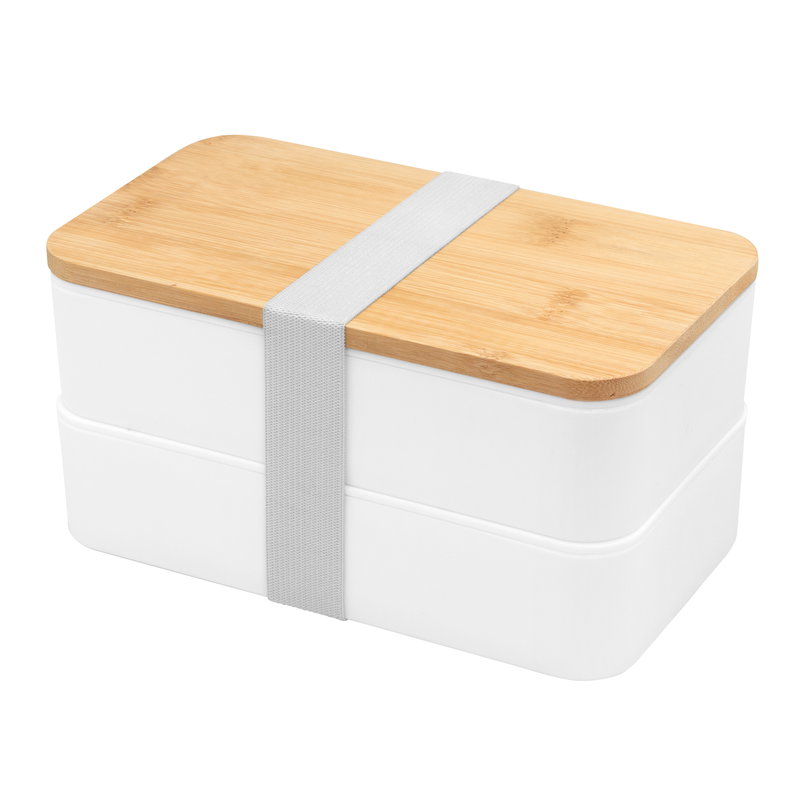 Lonchera Bambox bambú y plástico, 2 niveles