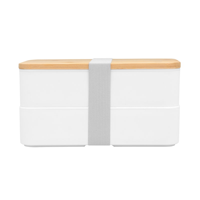 Lonchera Bambox bambú y plástico, 2 niveles