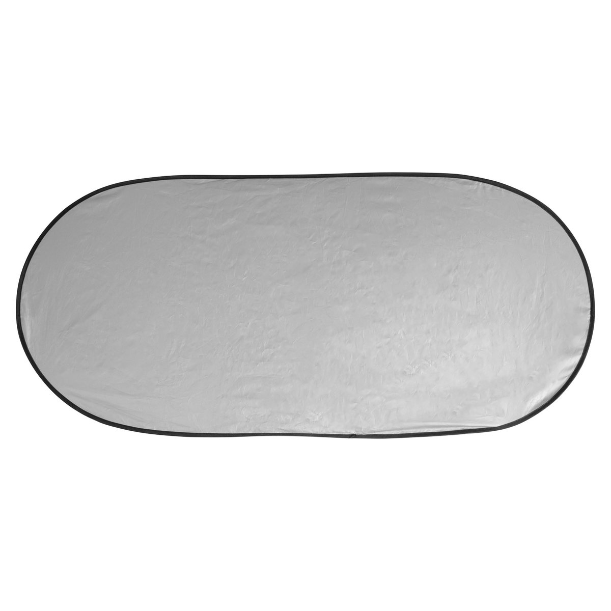 Parasol Plegable Eclipse poliéster plata personalizado con logo empresa - Merchandising corporativo Chile