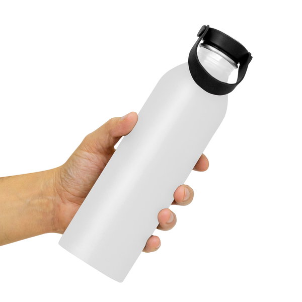 Botella Silly 640 ml aluminio y silicona personalizado con logo empresa - Merchandising corporativo Chile