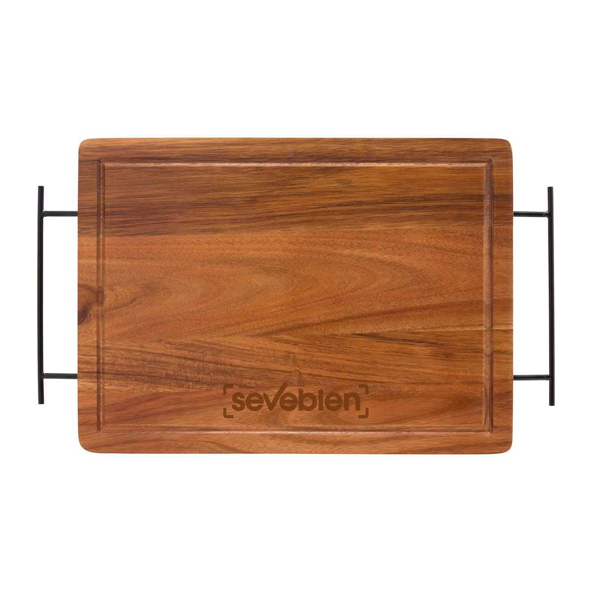 Close-up de la tabla de madera con área de marcaje visible.