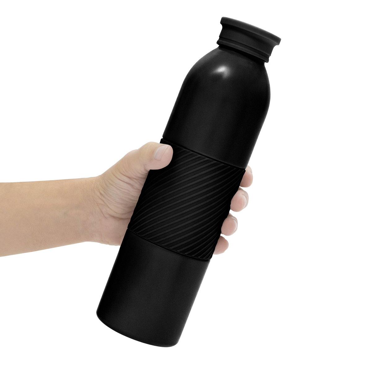 Botella Térmica Grip 600 ml acero inoxidable personalizado con logo empresa - Botellas Térmicas corporativo Chile