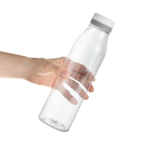 Botella Andina White 750 ml PET cristalino personalizado con logo empresa - Merchandising corporativo Chile