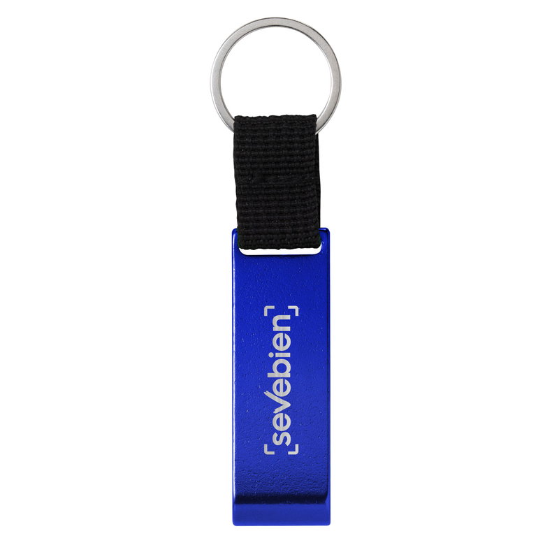 Llavero Destapador Opener aluminio y poliéster
